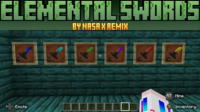 [Realm compatible]Elemental Swords Mod for Minecraft - Download mod screenshot 1