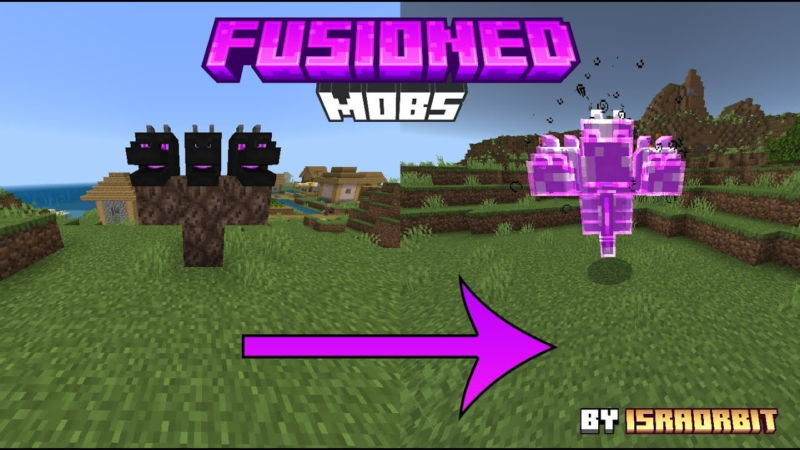 مود وحوش مدمجة Fusioned Mobs لماين كرافت بيدروك