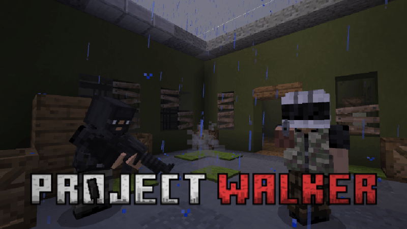 مود Project Walker - الزومبي والبقاء لماين كرافت بيدروك