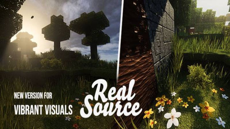 تيكستشر باك RealSource الواقعي - رسومات HD فائقة لماين كرافت