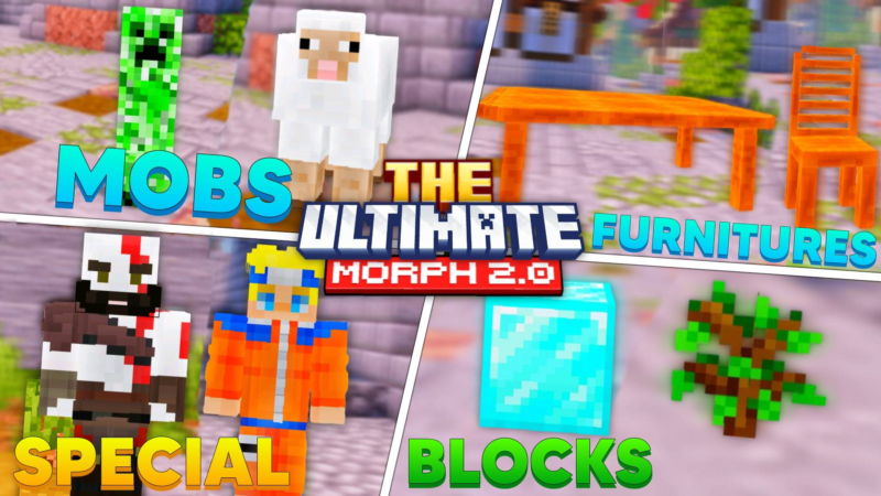 مود التحول The Ultimate Morph 2.0 لماين كرافت بيدروك