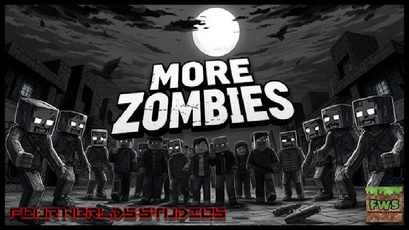 إضافة More Zombies - أشكال الزومبي المتنوعة لماين كرافت