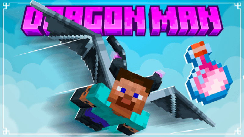 مود قوة التنانين والتحول Dragon Man لماين كرافت