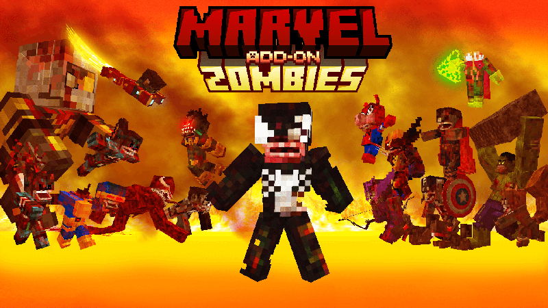 إضافة Marvel Zombies - غزو الزومبي والضباب الخانق لماين كرافت