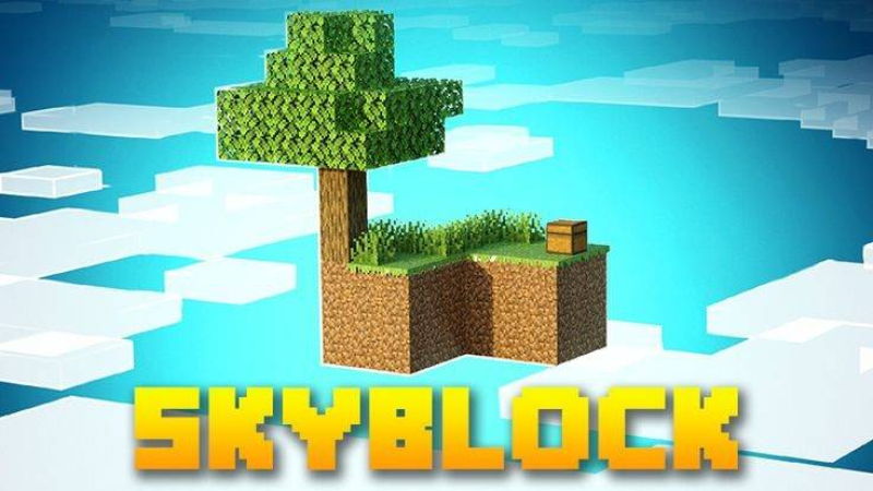 عالم سكاي بلوك SKYBLOCK V4 لماين كرافت بيدروك
