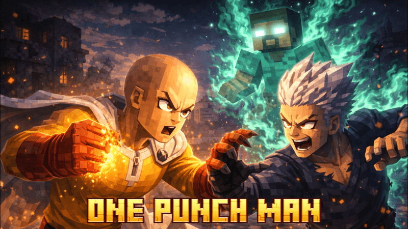 مود One Punch Man - قوة سايتاما الخارقة لماين كرافت