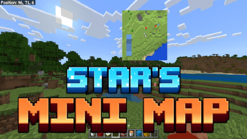 مود Stars MiniMap - خريطة مصغرة لماين كرافت 1.21 للجوال